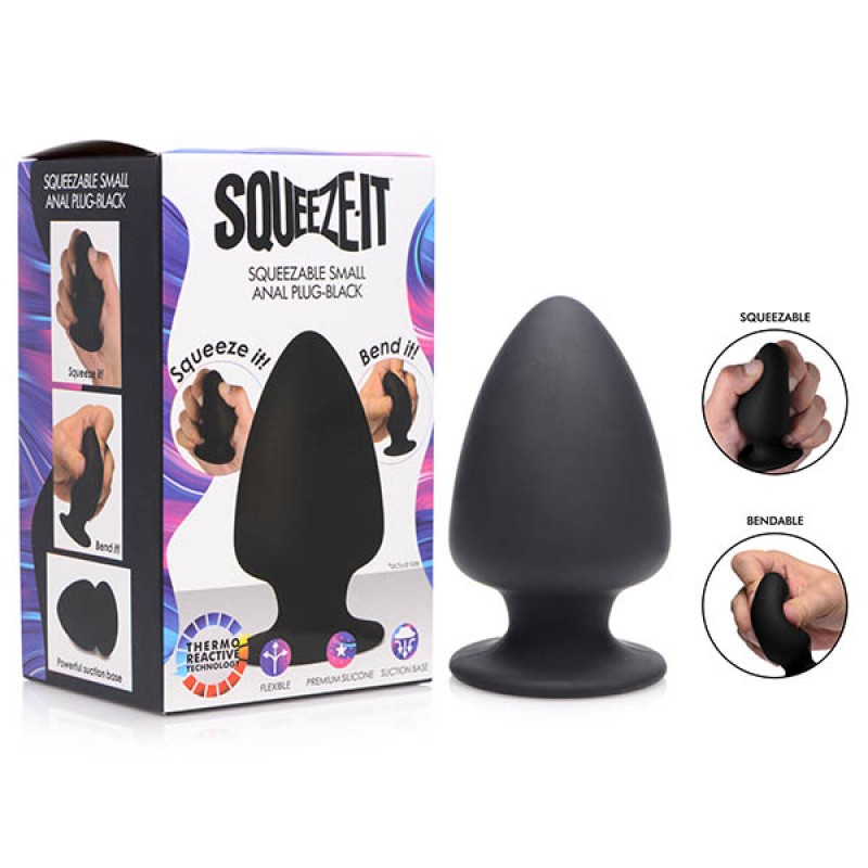 Squeeze-It Squeezable Silicone Anal Plug - Small